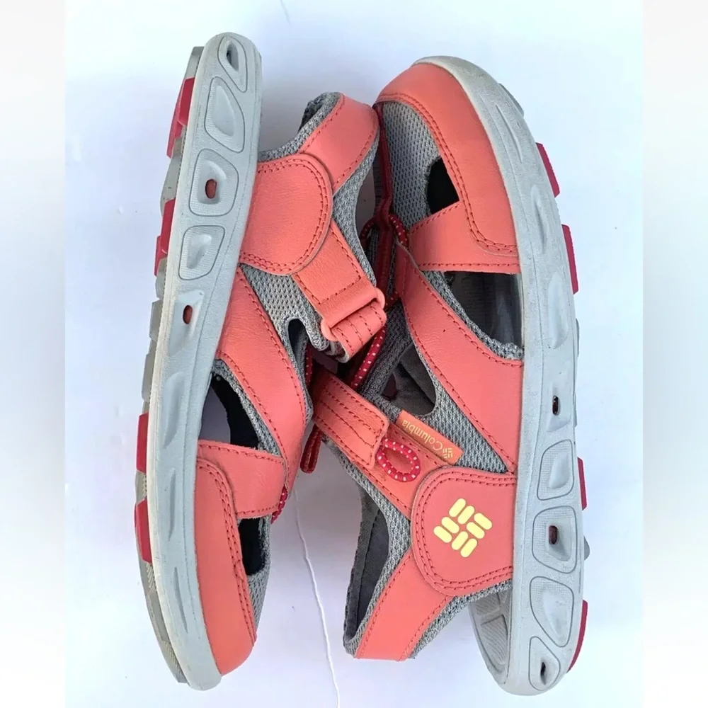 Columbia Techsun Wave Sandals Girls Size 5 Youth Trail Hiking Water Sport Pink